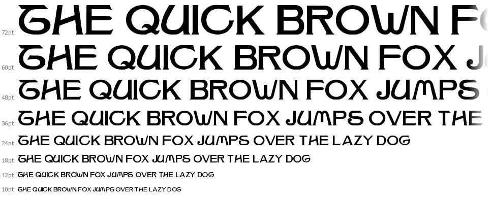 Jumbo 1887font waterfall