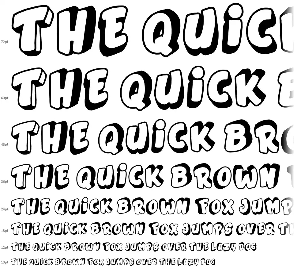 Jumping Flashfont waterfall