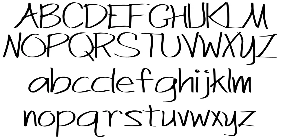 Just Act Casualfont specimens