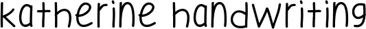 Katherine Handwriting