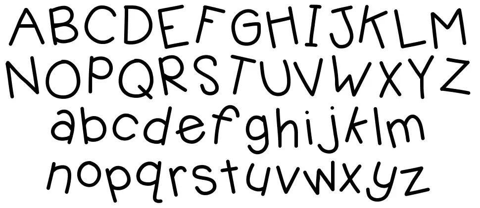 KB Jellybeanfont specimens