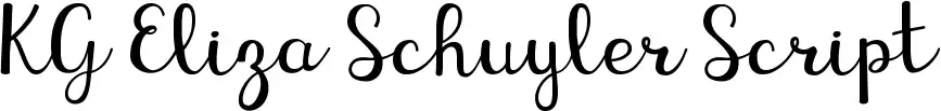 KG Eliza Schuyler Script
