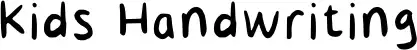 Kids Handwriting