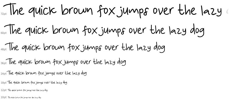KoalaKumal Handwritingfont waterfall