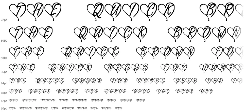 KR Yours Trulyfont waterfall