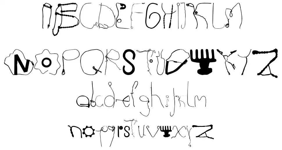 Kurzwarenfont specimens