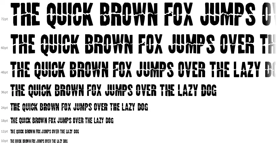 Land Speed Recordfont waterfall