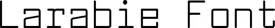 Larabie Font