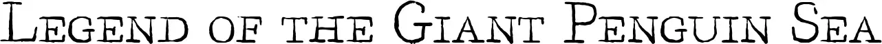 Legend of the Giant Penguin Sea