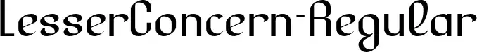 LesserConcern-Regular