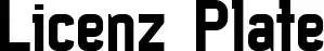 Licenz Plate
