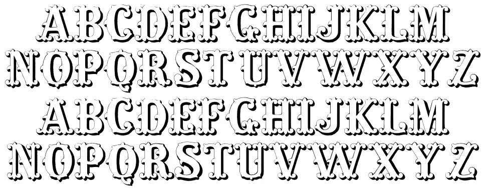 Living in the Pastfont specimens