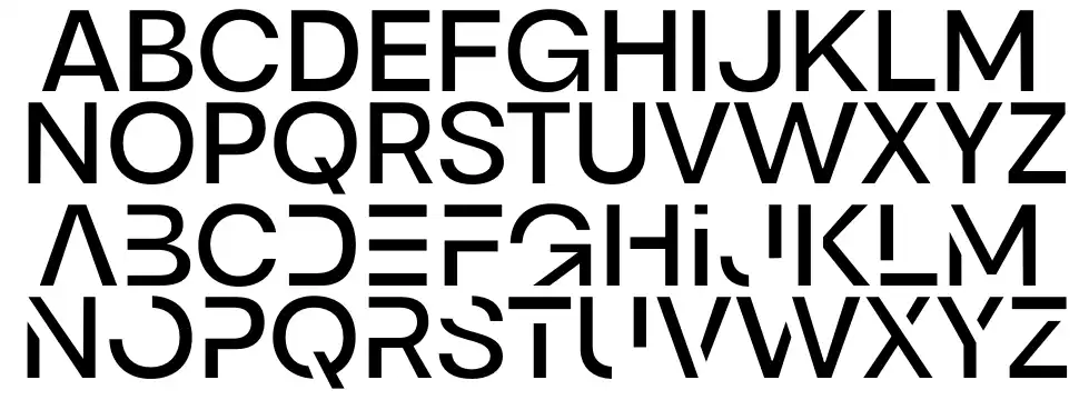 Logirentfont specimens