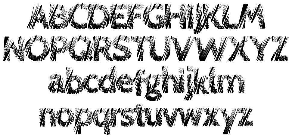 Love Scratchfont specimens