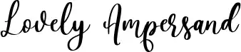 Lovely Ampersand