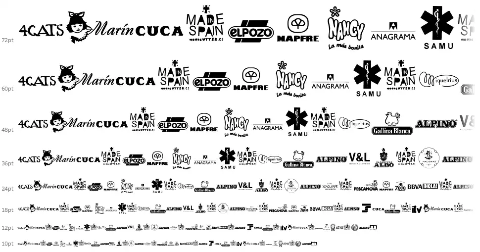 Made in Spain 4font waterfall