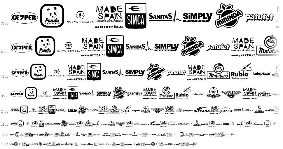 Made in Spain 5font waterfall