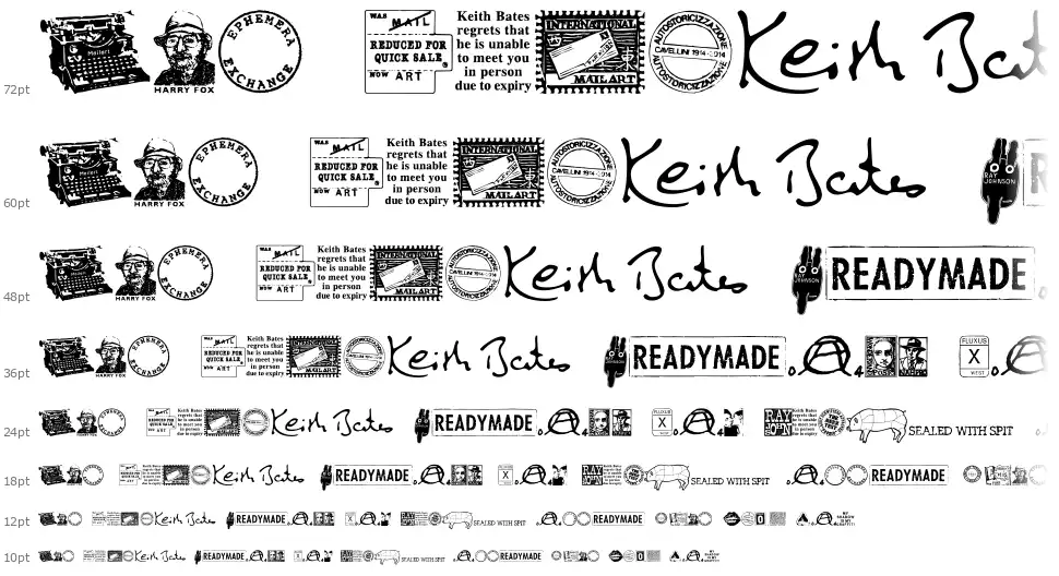 MailArt Graphicsfont waterfall