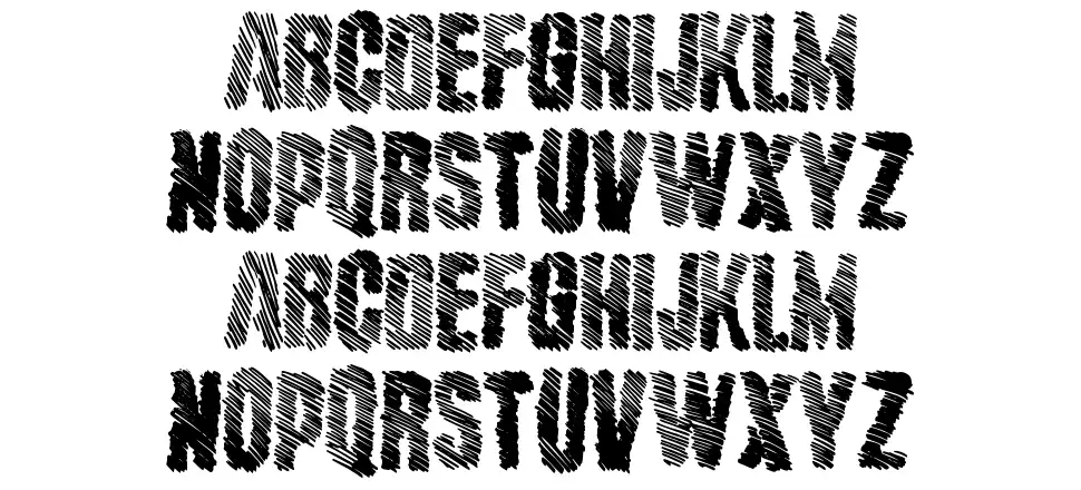 Major Stripefont specimens