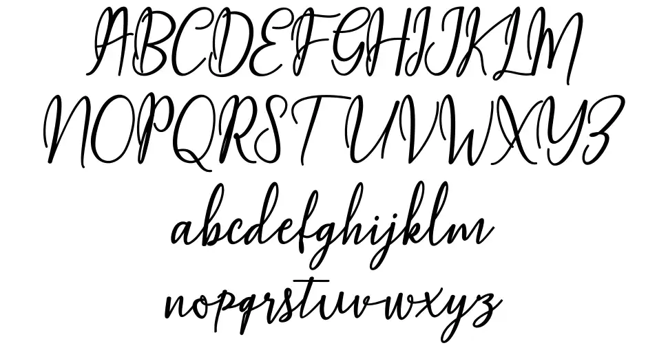 Maqella Scriptfont specimens