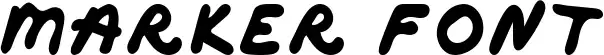 Marker Font