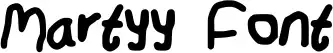 Martyy Font