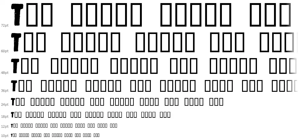 Matchboxfont waterfall