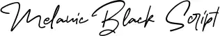 Melanic Black Script