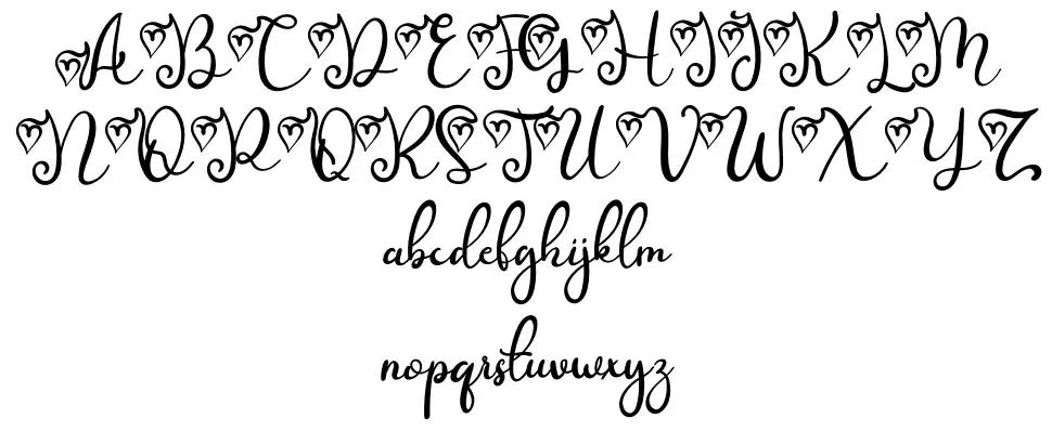 Melly Beautyfont specimens