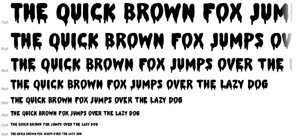 MELTEDfont waterfall
