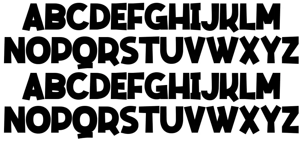 Mencrangfont specimens