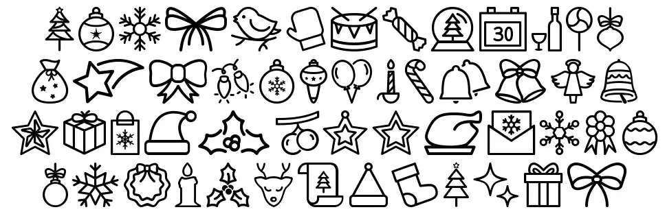 Merry Christmas Gofont specimens