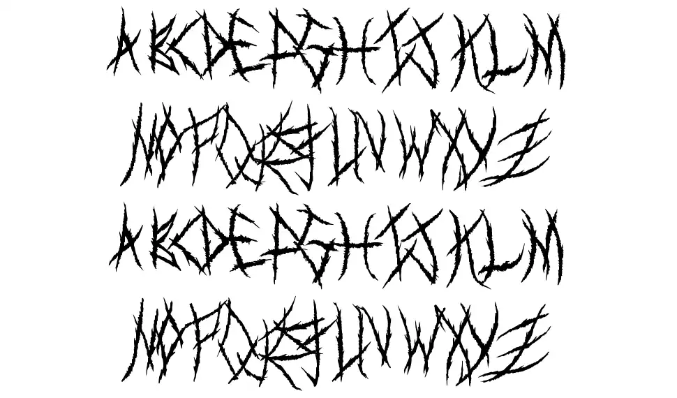 MetalShowfont specimens