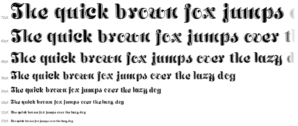 Mezzotype Cascada Mezzotypefont waterfall