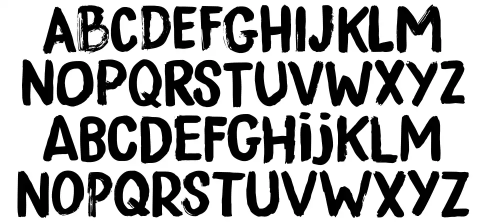 Midnight Sunfont specimens