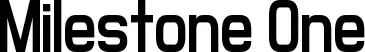 Milestone One