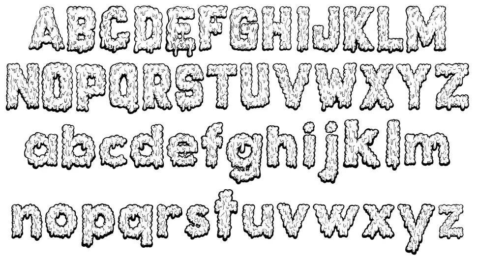 Monstrocityfont specimens