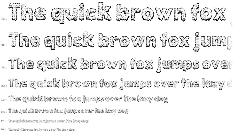Monstrocityfont waterfall