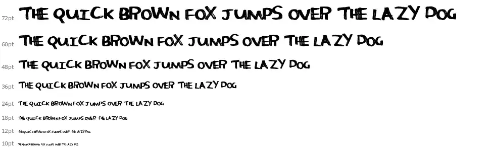 More Candyfont waterfall