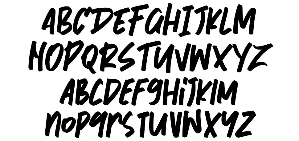 Motion Therapyfont specimens