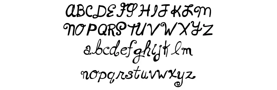 MTF Xoxo Vo.1font specimens