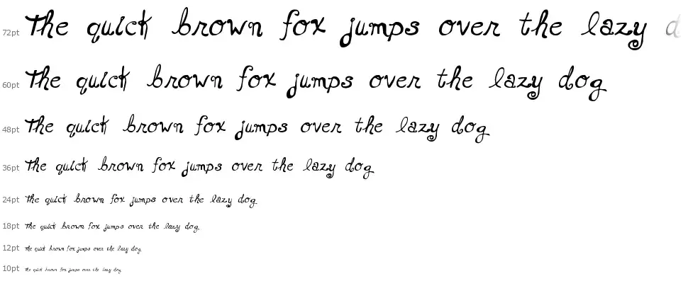 MTF Xoxo Vo.1font waterfall