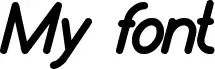 My font