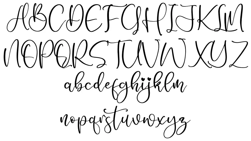 Nagitha Sweetyfont specimens