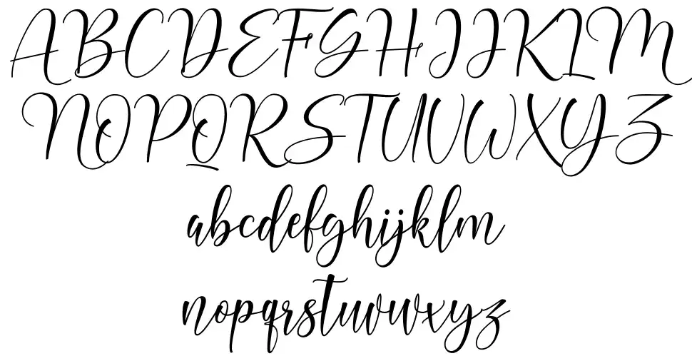 Nathalyn Especímenes Nathalynfont specimens