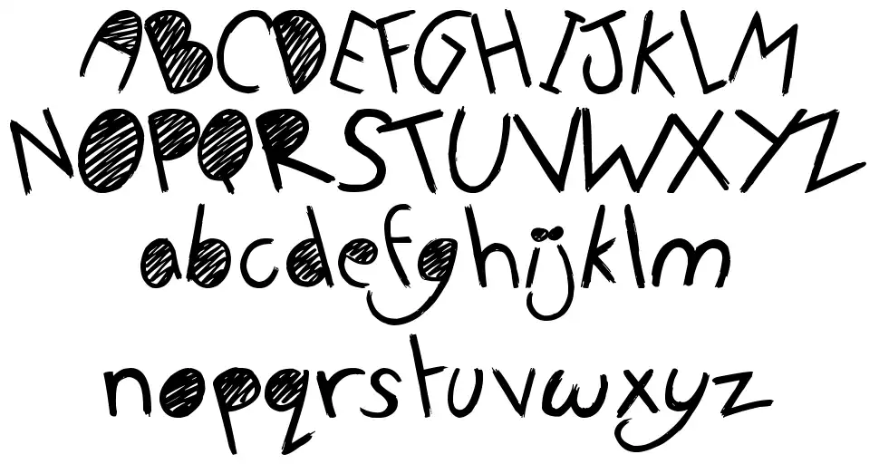 No Talking Allowed font specimens