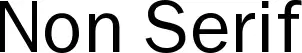 Non Serif