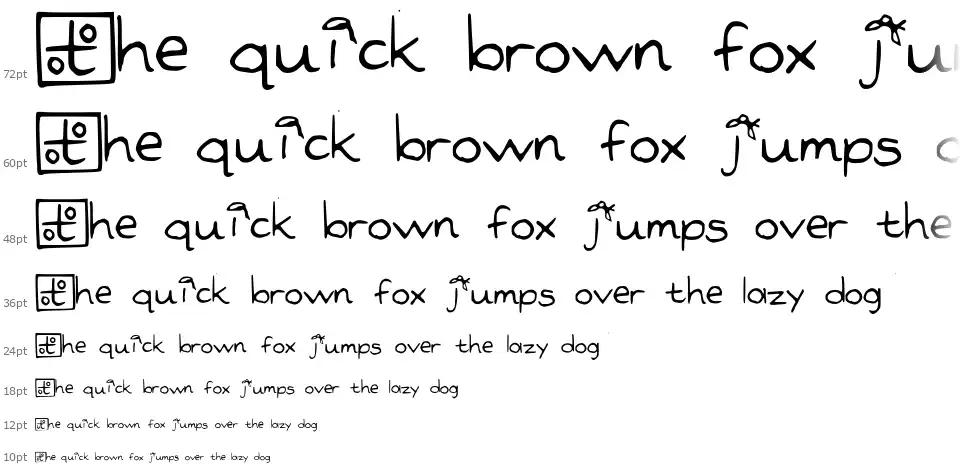 Nonsensefont waterfall