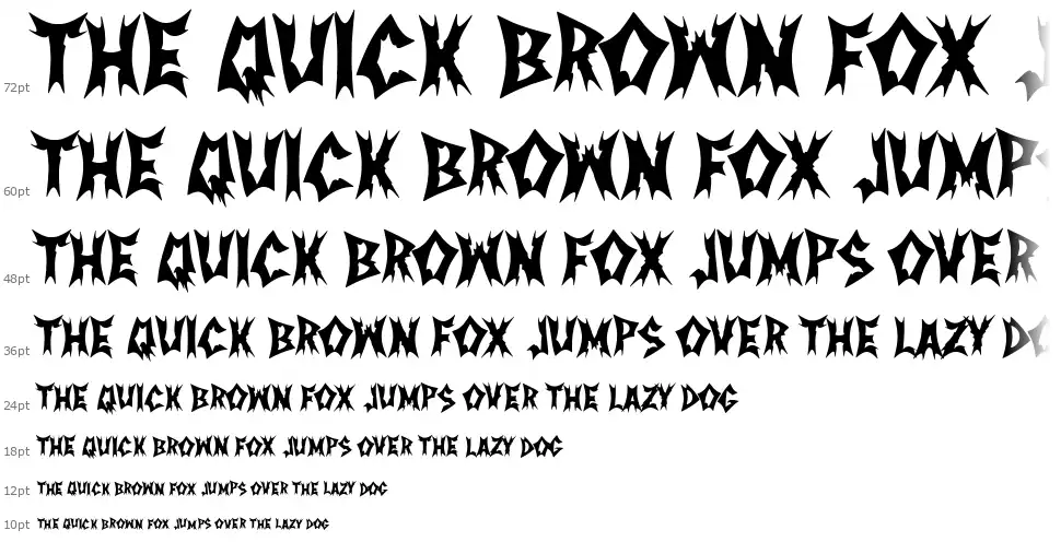 Nordic Metal Bandfont waterfall