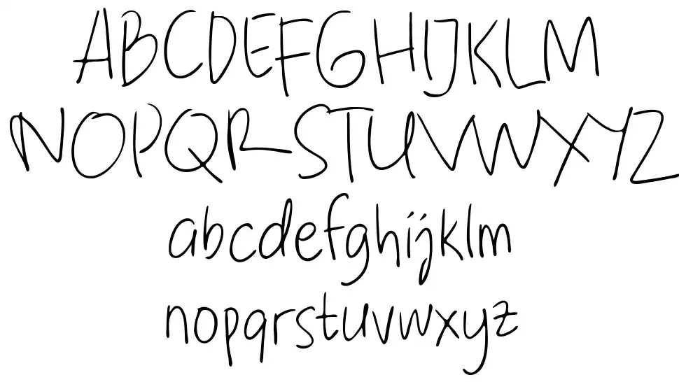 Note Saia Especímenes Note Saiafont specimens